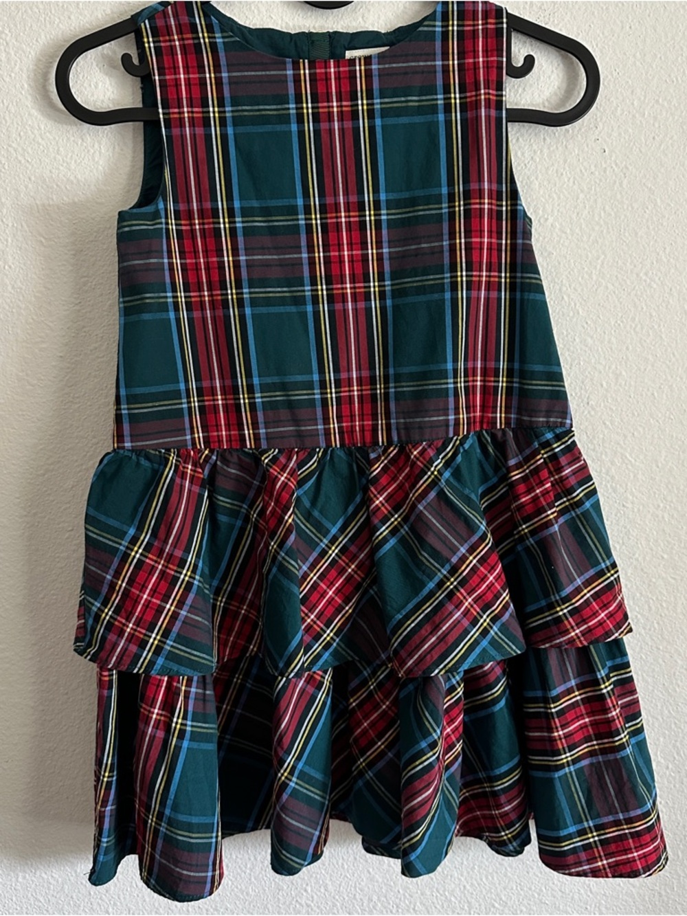Crewcuts plaid holiday dress Size 7